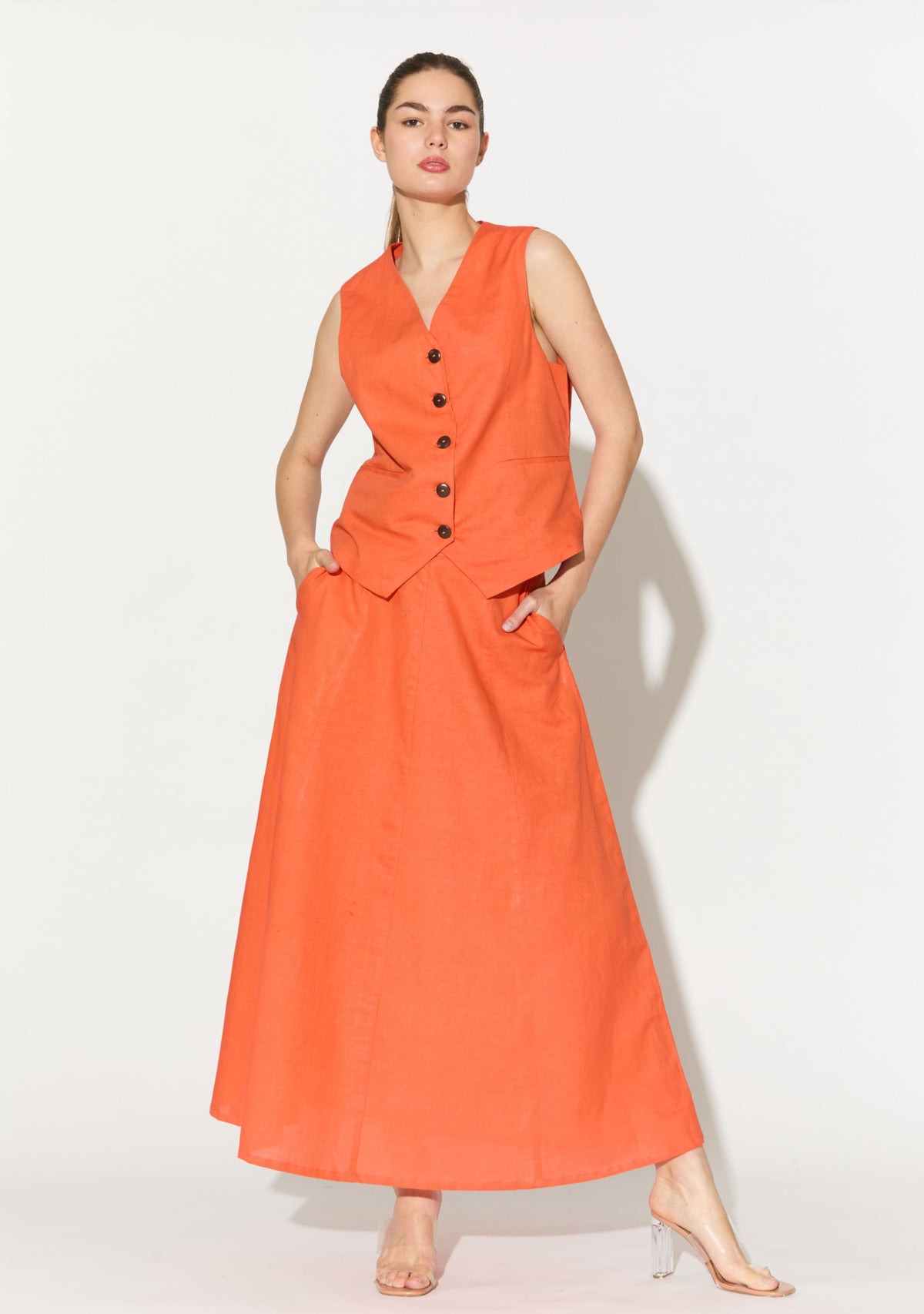 ORANGE WAISTCOAT